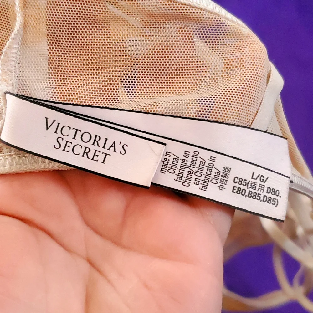 Victoria's Secret sheer front closure Orange size large bralette bra - Picture 7 of 13